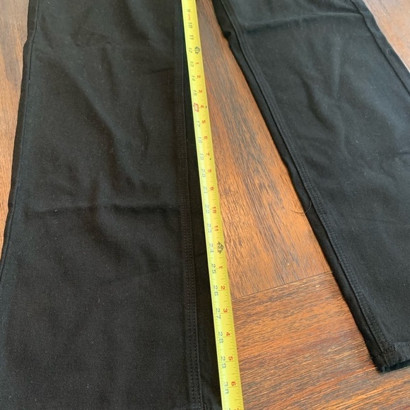 NWT BooHoo high rise, wide leg black jeans, size 6 Grunge Goth Whimsigoth - Picture 11 of 14